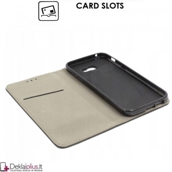 Telone atverčiamas dėklas - juodas (Samsung A5 (2017)